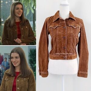 Rare Vintage Brown Corduroy Jacket ASO Mia Thermopolis in The Princess Diaries